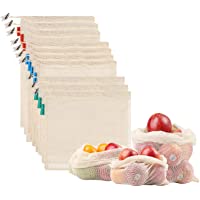 NEWSTYLE Bolsa de Producción Reutilizable-Juego de 10 Bolsas de Malla Reutilizables Perfectas para Productos Frescos…
